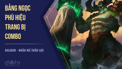 Bảng ngọc Baldum liên quân đỡ đòn